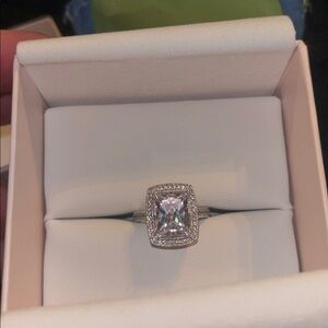 Vanna K 925 statement ring Elegant Silver Halo